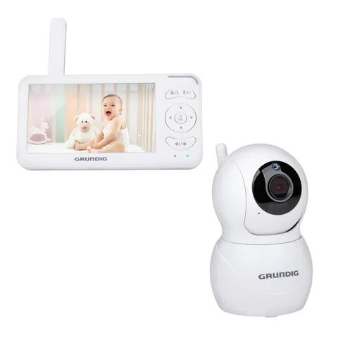 Grundig Baby Monitor con Telecamera - Baby Monitor Video e Audio con Schermo 5 Pollici